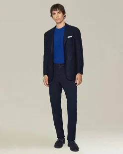 COTTON BLEND COMFORT TROUSERS