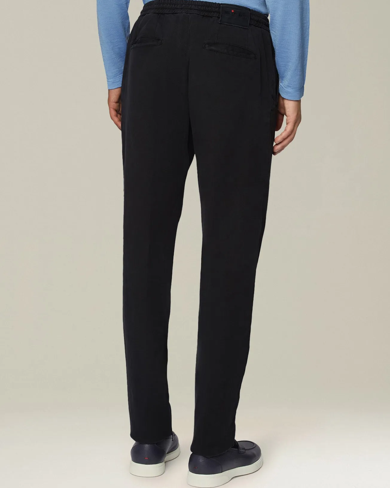 COTTON BLEND COMFORT TROUSERS
