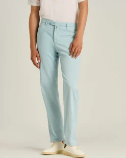 COTTON CHINO TROUSERS IN POWDER BLUE