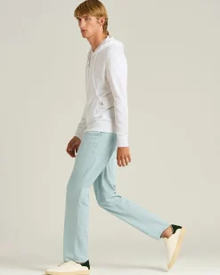COTTON CHINO TROUSERS IN POWDER BLUE