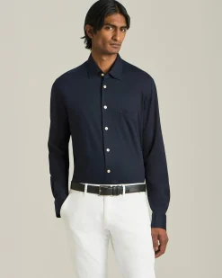 COTTON JERSEY SHIRT BLUE