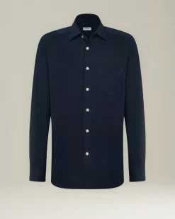 COTTON JERSEY SHIRT BLUE