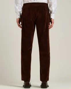 DARK BROWN CORDUROY TROUSERS