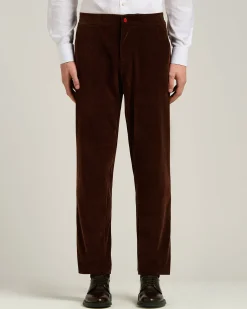 DARK BROWN CORDUROY TROUSERS