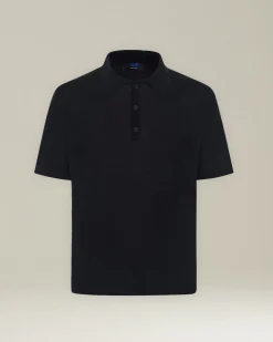 DELUXE WOOL AND SILK POLO SHIRT