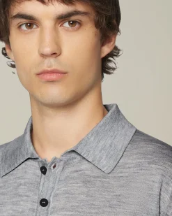 DELUXE WOOL AND SILK POLO SHIRT