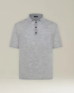 DELUXE WOOL AND SILK POLO SHIRT