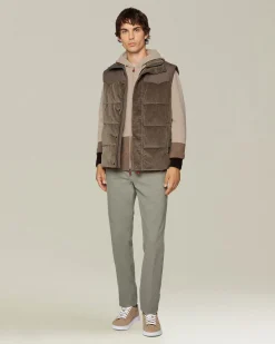 DENIM AND CASHMERE TAILORED JEANS