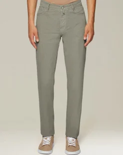 DENIM AND CASHMERE TAILORED JEANS