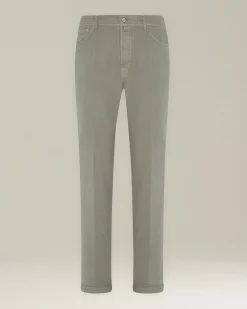 DENIM AND CASHMERE TAILORED JEANS