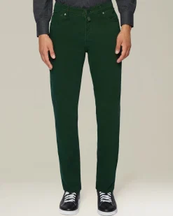 DENIM AND CASHMERE TAILORED JEANS