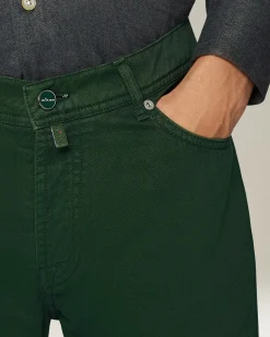 DENIM AND CASHMERE TAILORED JEANS