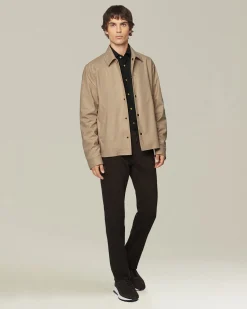 DENIM AND CASHMERE TAILORED JEANS