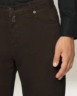 DENIM AND CASHMERE TAILORED JEANS