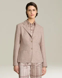 DONEGAL EFFECT CASHMERE BLAZER