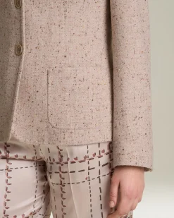 DONEGAL EFFECT CASHMERE BLAZER