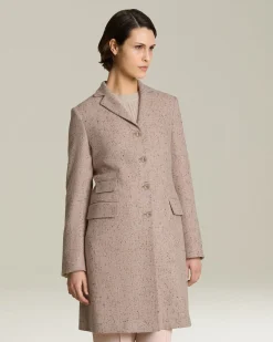DONEGAL EFFECT CASHMERE COAT
