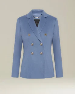 DOUBLE-BREASTED CASHMERE BLAZER