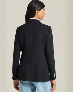 DOUBLE-BREASTED WOOL BLAZER - TENNIS CAPSULE COLLECTION