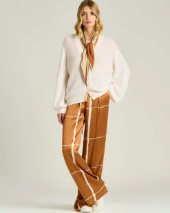 FINE YARN CARDIGAN IN WHITE WOOL