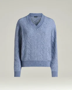 FINE YARN V-NECK SWEATER