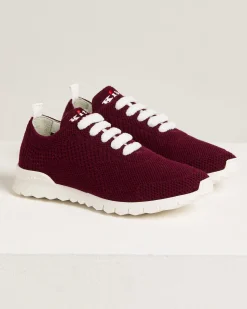 FIT BURGUNDY CASHMERE SNEAKERS