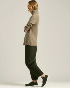 FIT PINE GREEN CASHMERE SNEAKERS