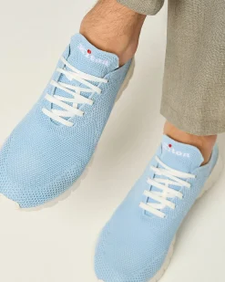 FITS COTTON KNIT SNEAKERS SKY BLUE COTTON KNIT UPPER