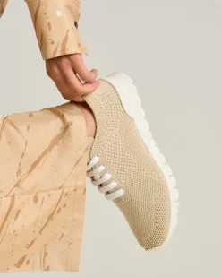 FITS SNEAKERS BEIGE 100% CASHMERE
