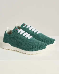 FITS SNEAKERS GREEN 100% CASHMERE