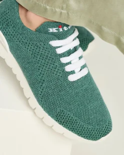 FITS SNEAKERS GREEN 100% CASHMERE