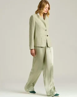 FITS SNEAKERS GREEN 100% CASHMERE