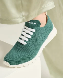 FITS SNEAKERS GREEN 100% CASHMERE