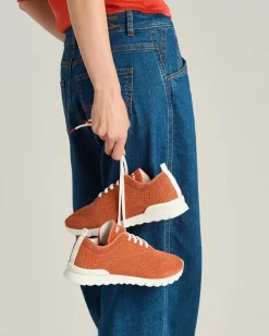 FITS SNEAKERS IN ORANGE COTTON