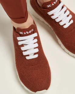 FIT TERRACOTTA CASHMERE SNEAKERS