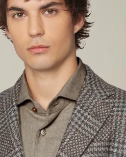 GLEN PLAID CASHMERE BLEND BLAZER