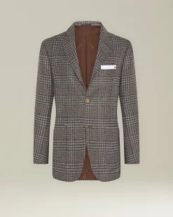 GLEN PLAID CASHMERE BLEND BLAZER