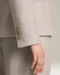 GLEN PLAID CASHMERE BLEND BLAZER