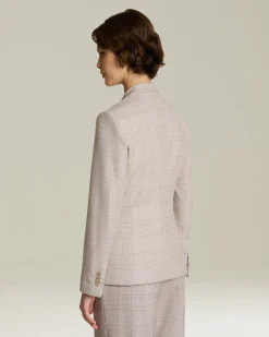 GLEN PLAID CASHMERE BLEND BLAZER