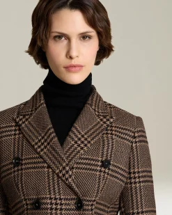 GLEN PLAID SILK AND CASHMERE BLAZER