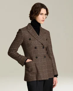 GLEN PLAID SILK AND CASHMERE BLAZER