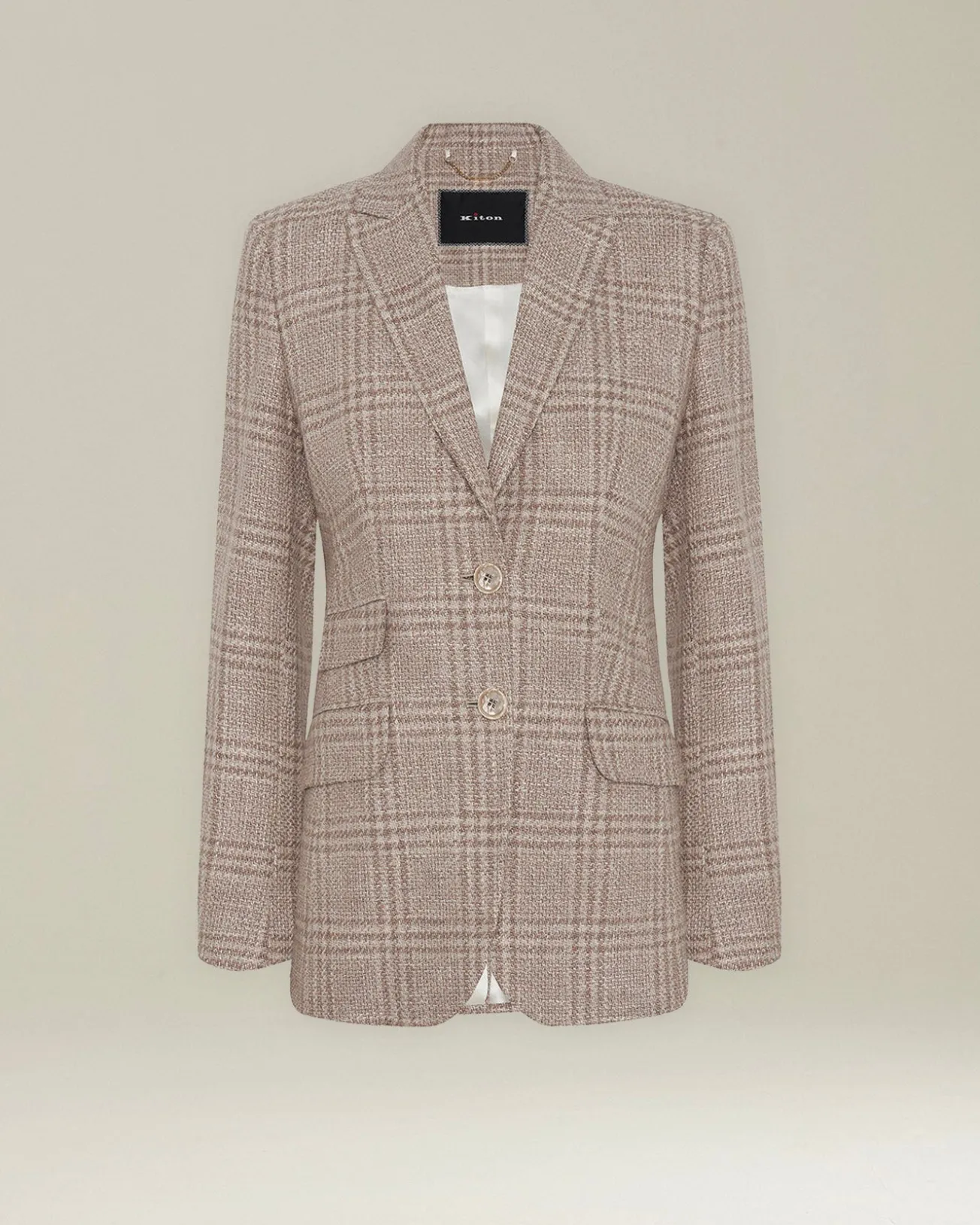 GLEN PLAID WOOL BLEND BLAZER