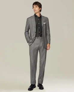 HERRINGBONE WOOL SUIT