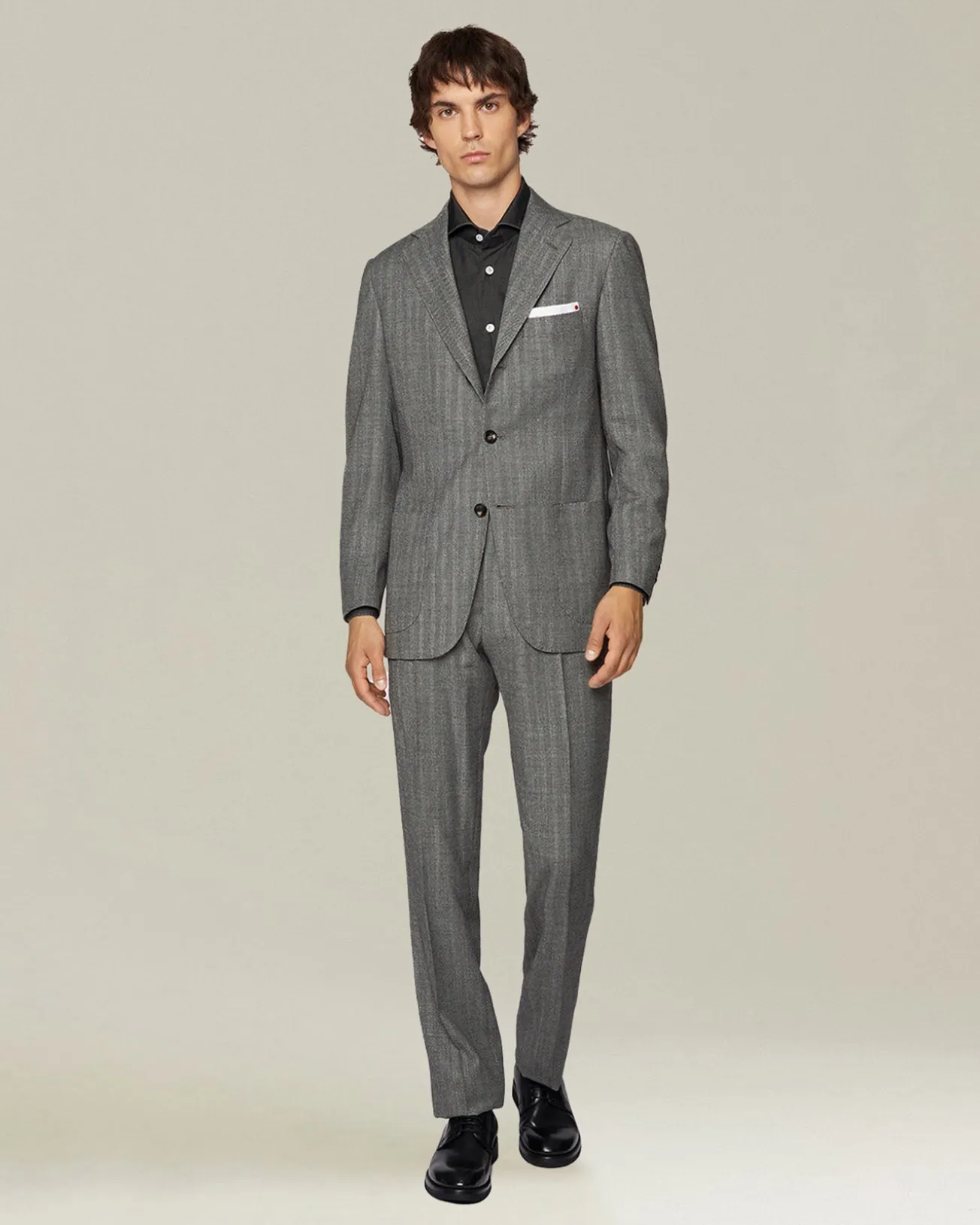 HERRINGBONE WOOL SUIT