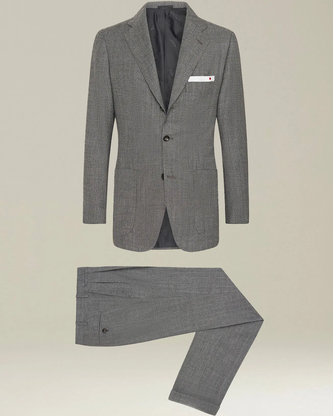 HERRINGBONE WOOL SUIT