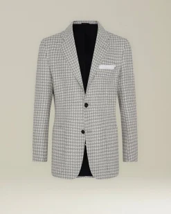HOUNDSTOOTH CASHMERE BLAZER