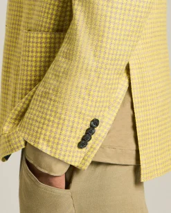 HOUNDSTOOTH CASHMERE BLEND BLAZER