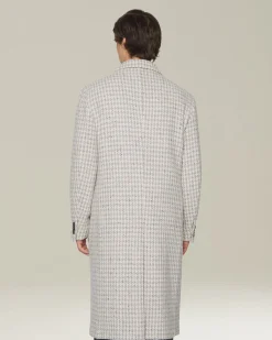HOUNDSTOOTH CASHMERE BLEND COAT