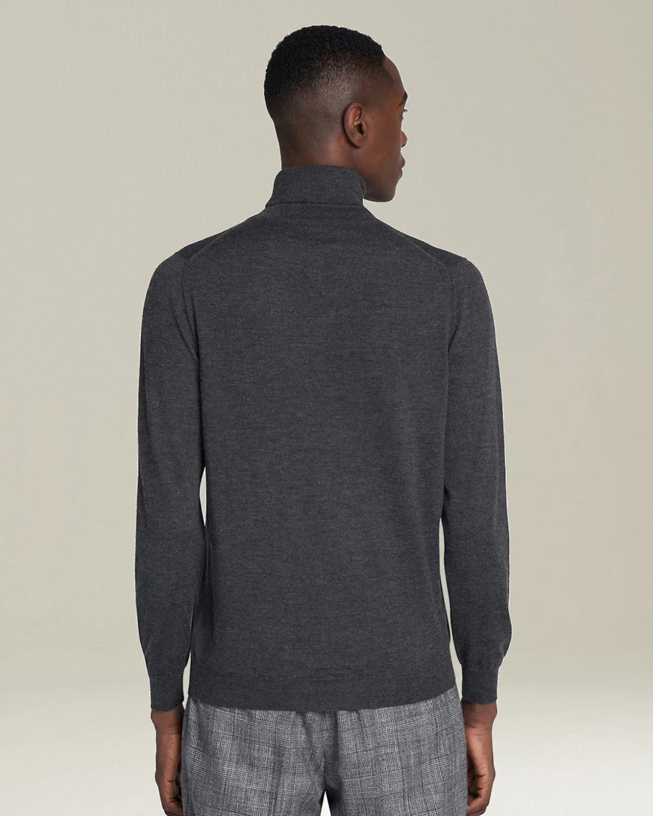 JERSEY HIGH NECK CASHMERE