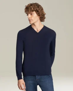 JERSEY V-NECK WOOL